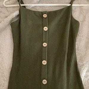 dark green bodycon dress